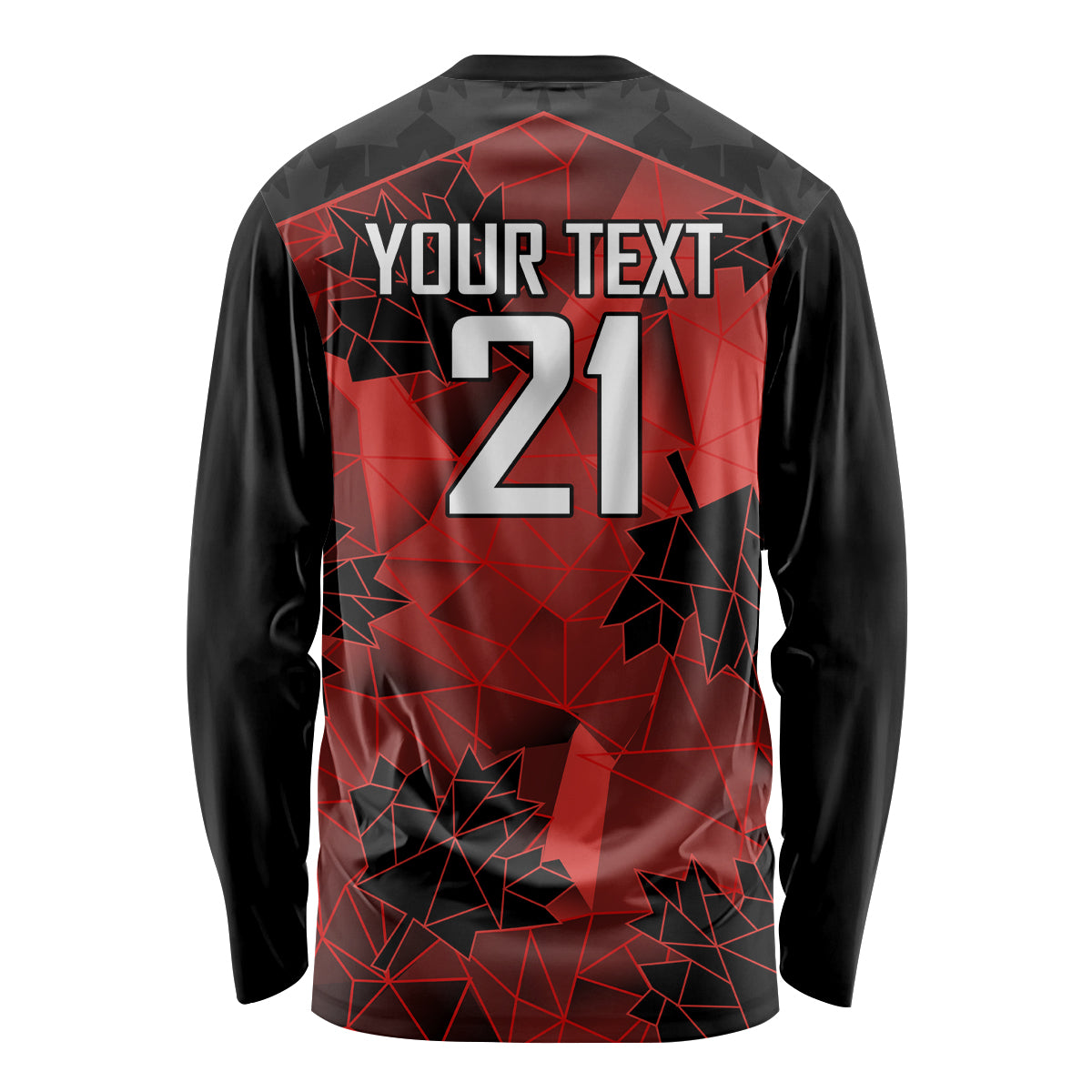Custom Canada Rugby Long Sleeve Shirt Maple Leaf With Sporty Style - Wonder Print Shop