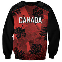 Custom Canada Rugby Sweatshirt Maple Leaf With Sporty Style - Wonder Print Shop