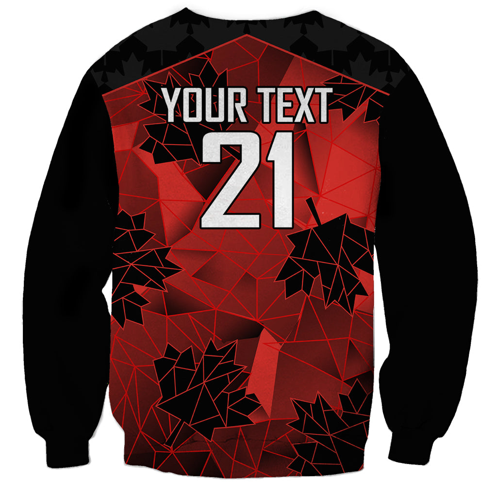 Custom Canada Rugby Sweatshirt Maple Leaf With Sporty Style - Wonder Print Shop