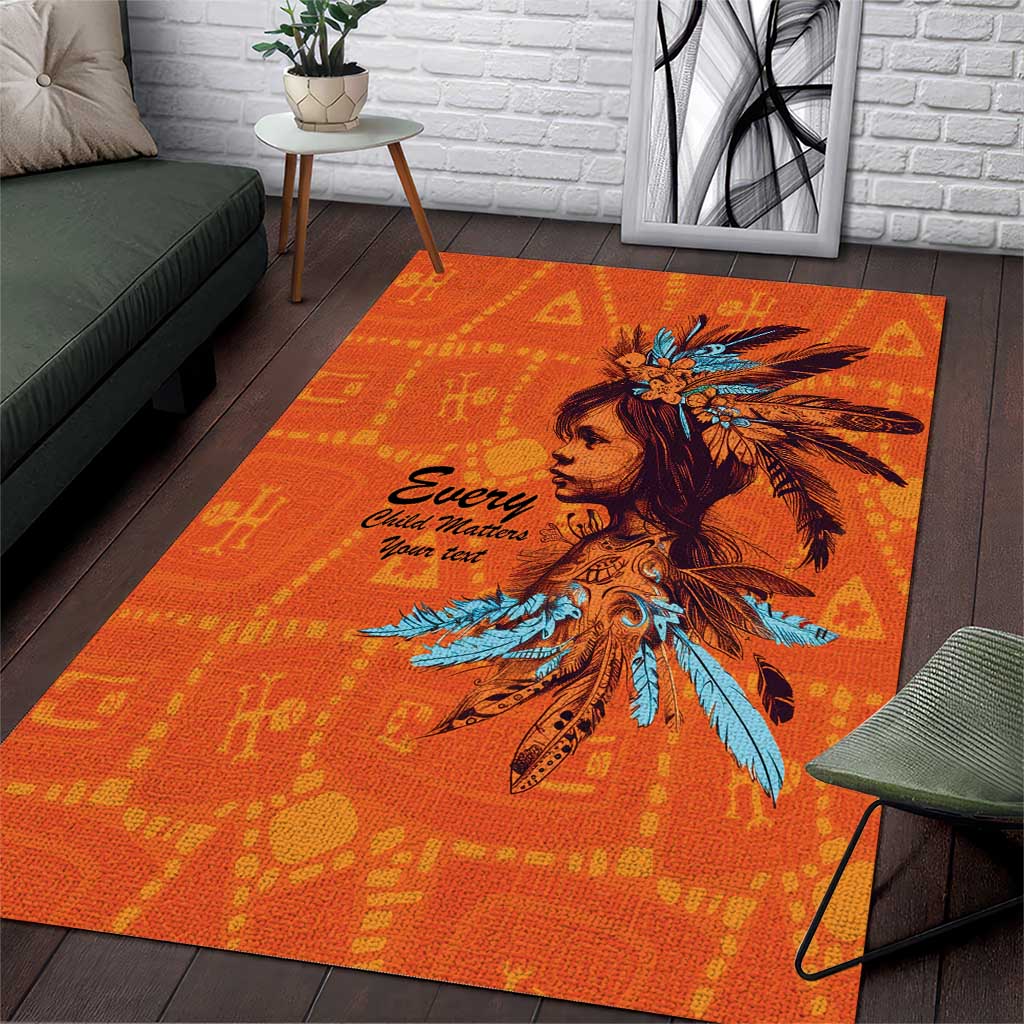 Awareness for Indigenous Orange Day Area Rug Canadian Indigenous Art - Wonder Print Shop