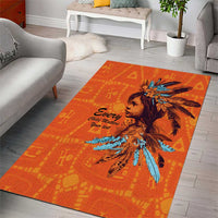 Awareness for Indigenous Orange Day Area Rug Canadian Indigenous Art - Wonder Print Shop