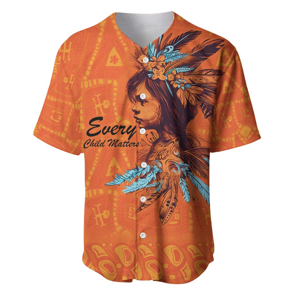 Awareness for Indigenous Orange Day Baseball Jersey Canadian Indigenous Art - Wonder Print Shop