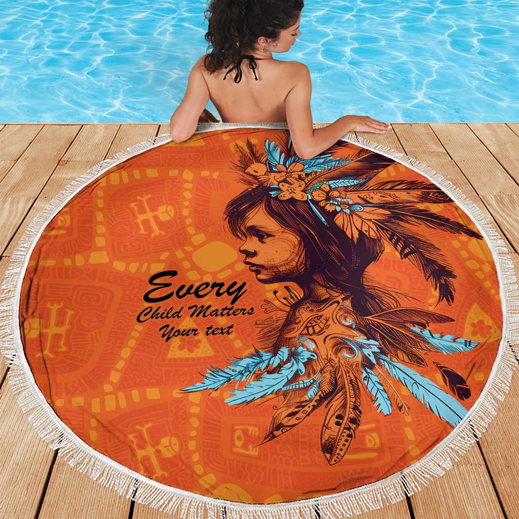 Awareness for Indigenous Orange Day Beach Blanket Canadian Indigenous Art - Wonder Print Shop
