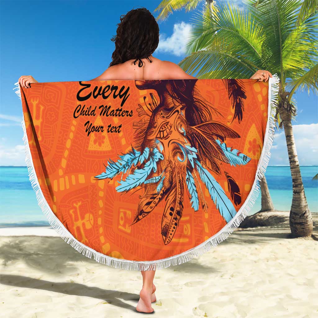 Awareness for Indigenous Orange Day Beach Blanket Canadian Indigenous Art - Wonder Print Shop