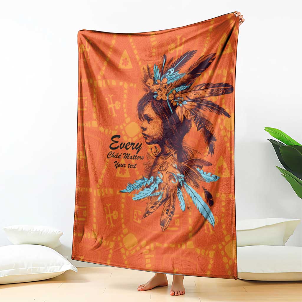 Awareness for Indigenous Orange Day Blanket Canadian Indigenous Art - Wonder Print Shop