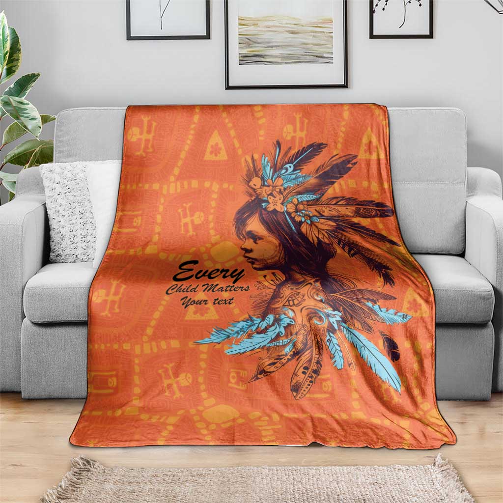 Awareness for Indigenous Orange Day Blanket Canadian Indigenous Art - Wonder Print Shop