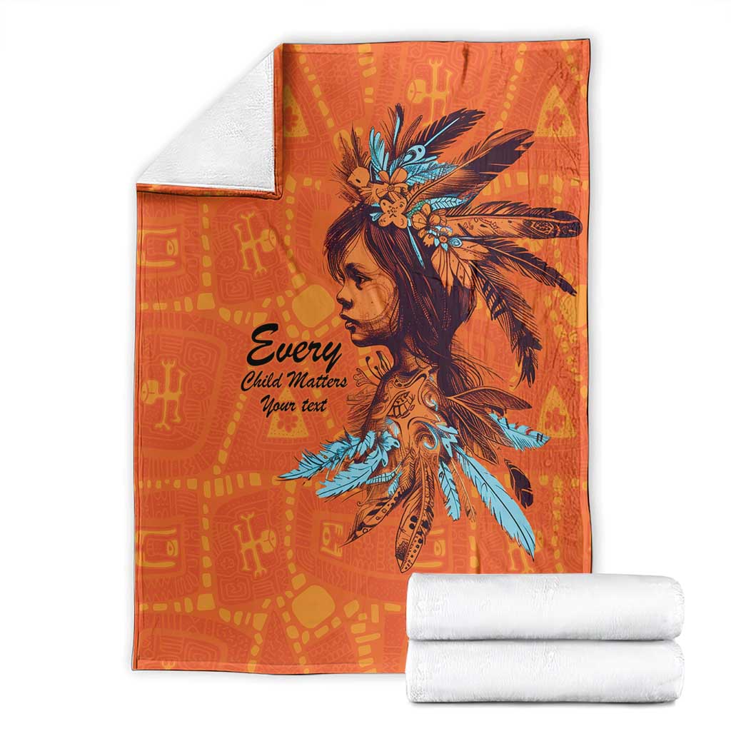 Awareness for Indigenous Orange Day Blanket Canadian Indigenous Art - Wonder Print Shop