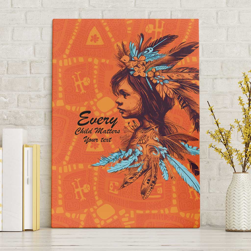 Awareness for Indigenous Orange Day Canvas Wall Art Canadian Indigenous Art - Wonder Print Shop