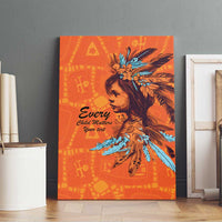 Awareness for Indigenous Orange Day Canvas Wall Art Canadian Indigenous Art - Wonder Print Shop