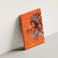 Awareness for Indigenous Orange Day Canvas Wall Art Canadian Indigenous Art - Wonder Print Shop