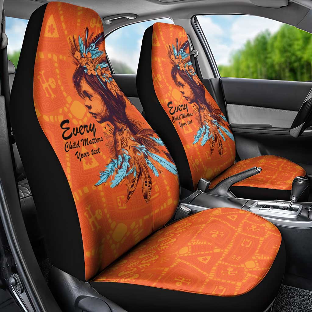 Awareness for Indigenous Orange Day Car Seat Cover Canadian Indigenous Art - Wonder Print Shop