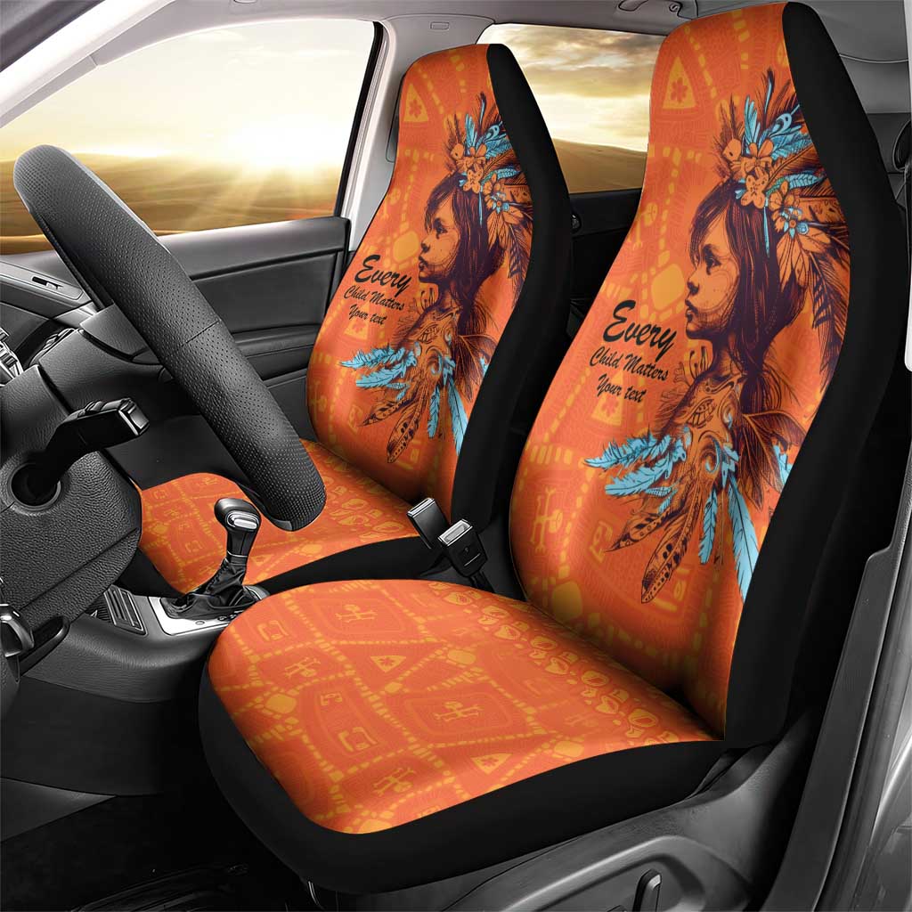 Awareness for Indigenous Orange Day Car Seat Cover Canadian Indigenous Art - Wonder Print Shop