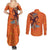 Awareness for Indigenous Orange Day Couples Matching Summer Maxi Dress and Long Sleeve Button Shirt Canadian Indigenous Art - Wonder Print Shop