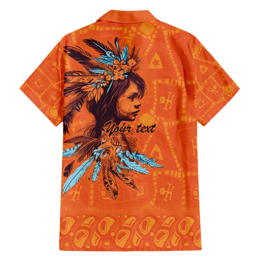Awareness for Indigenous Orange Day Family Matching Long Sleeve Bodycon Dress and Hawaiian Shirt Canadian Indigenous Art - Wonder Print Shop