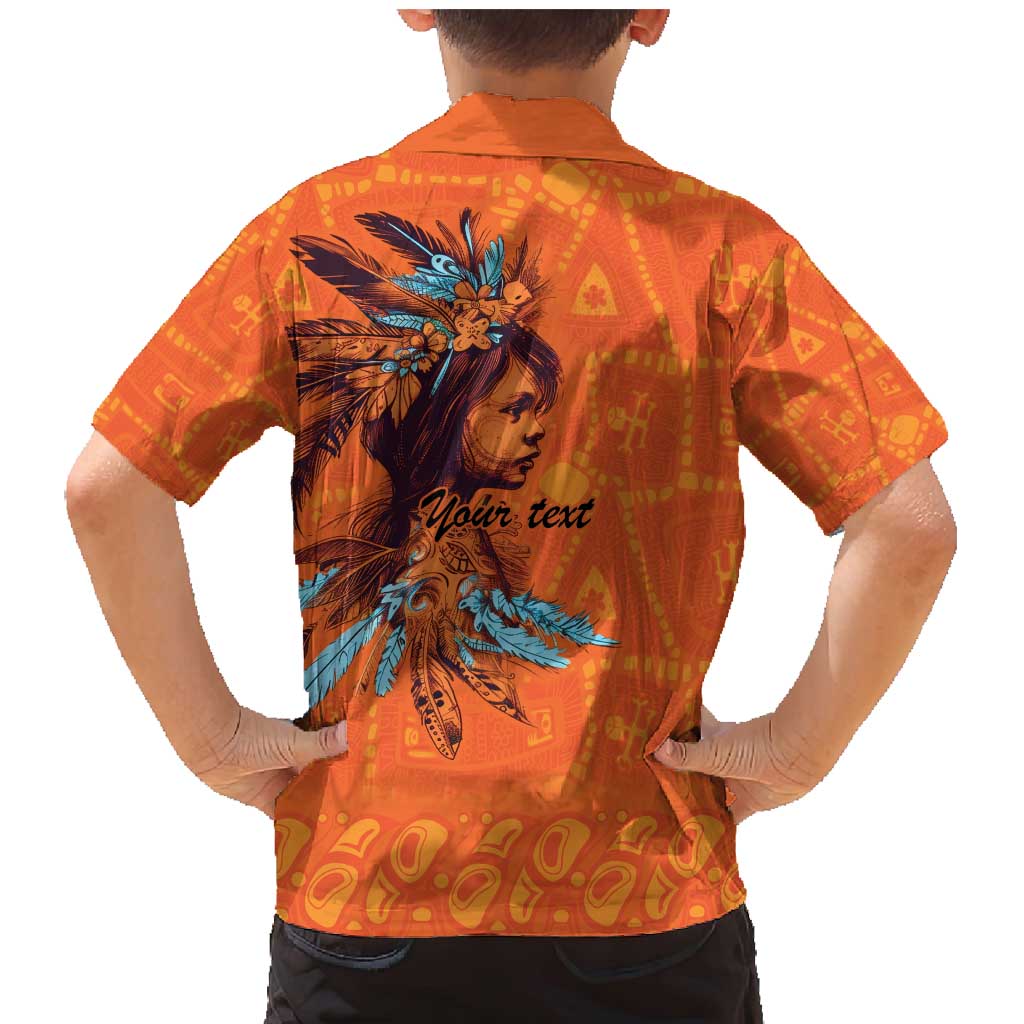 Awareness for Indigenous Orange Day Family Matching Mermaid Dress and Hawaiian Shirt Canadian Indigenous Art - Wonder Print Shop