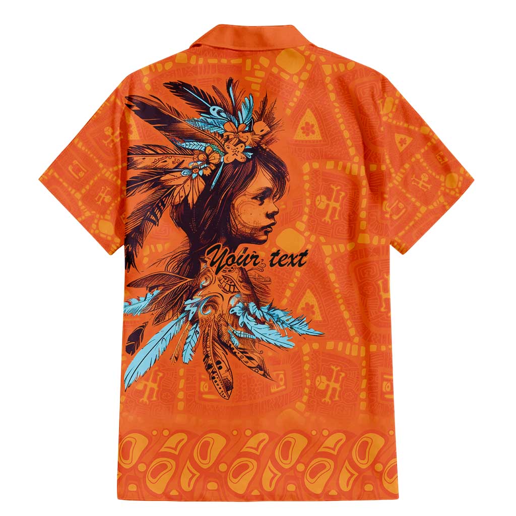 Awareness for Indigenous Orange Day Family Matching Mermaid Dress and Hawaiian Shirt Canadian Indigenous Art - Wonder Print Shop