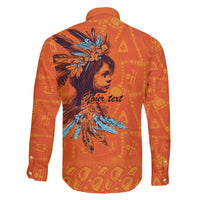 Awareness for Indigenous Orange Day Family Matching Off Shoulder Short Dress and Hawaiian Shirt Canadian Indigenous Art - Wonder Print Shop