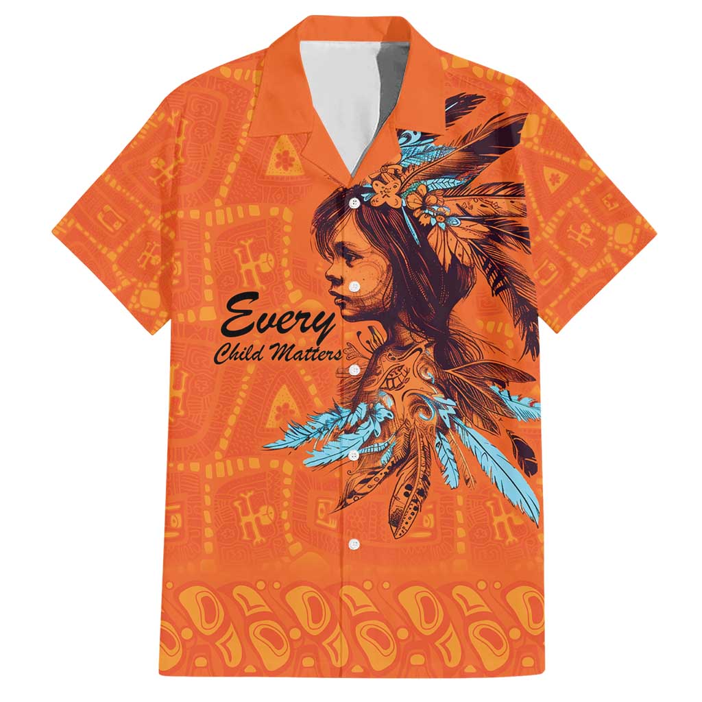 Awareness for Indigenous Orange Day Family Matching Short Sleeve Bodycon Dress and Hawaiian Shirt Canadian Indigenous Art - Wonder Print Shop