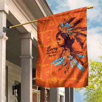 Awareness for Indigenous Orange Day Garden Flag Canadian Indigenous Art - Wonder Print Shop