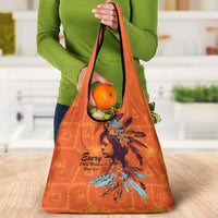 Awareness for Indigenous Orange Day Grocery Bag Canadian Indigenous Art - Wonder Print Shop