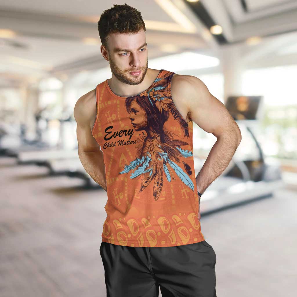 Awareness for Indigenous Orange Day Men Tank Top Canadian Indigenous Art - Wonder Print Shop