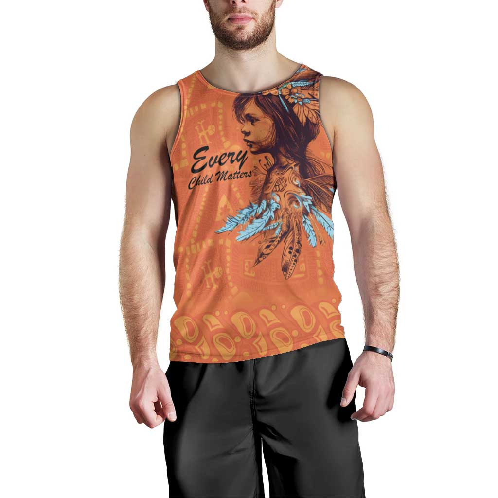 Awareness for Indigenous Orange Day Men Tank Top Canadian Indigenous Art - Wonder Print Shop
