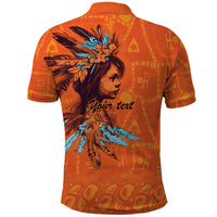 Awareness for Indigenous Orange Day Polo Shirt Canadian Indigenous Art - Wonder Print Shop