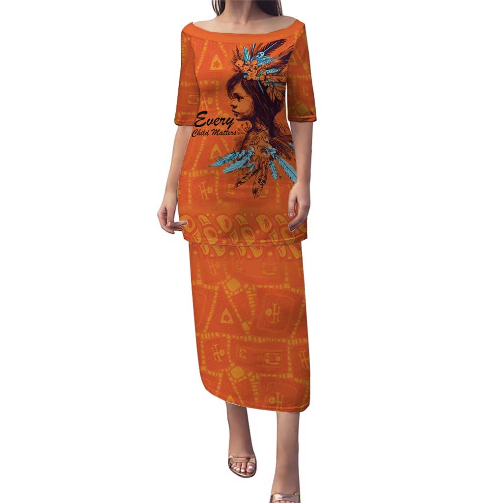 Awareness for Indigenous Orange Day Puletasi Canadian Indigenous Art - Wonder Print Shop