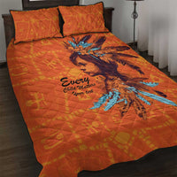 Awareness for Indigenous Orange Day Quilt Bed Set Canadian Indigenous Art - Wonder Print Shop