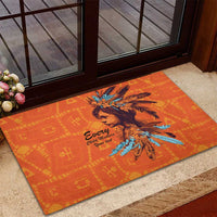 Awareness for Indigenous Orange Day Rubber Doormat Canadian Indigenous Art - Wonder Print Shop