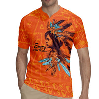 Awareness for Indigenous Orange Day Rugby Jersey Canadian Indigenous Art - Wonder Print Shop