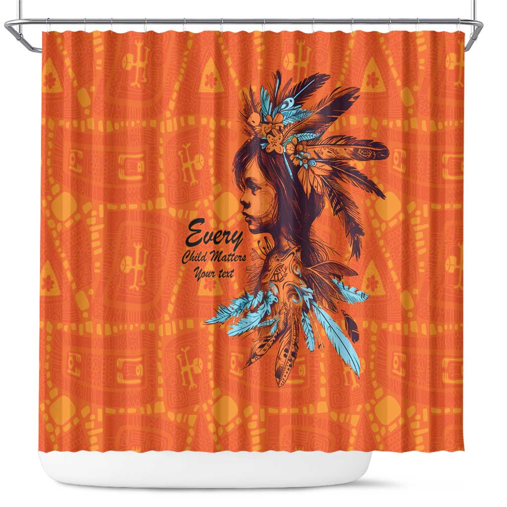 Awareness for Indigenous Orange Day Shower Curtain Canadian Indigenous Art - Wonder Print Shop