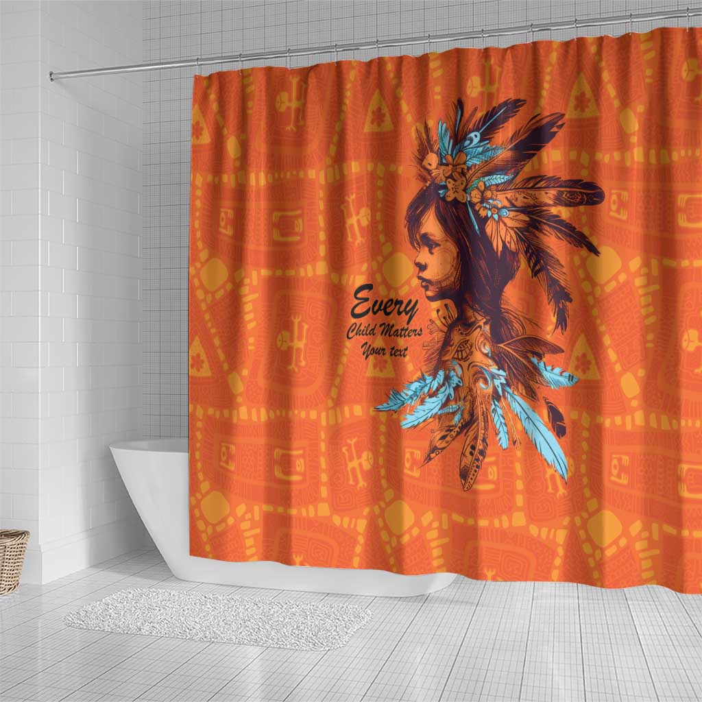 Awareness for Indigenous Orange Day Shower Curtain Canadian Indigenous Art - Wonder Print Shop