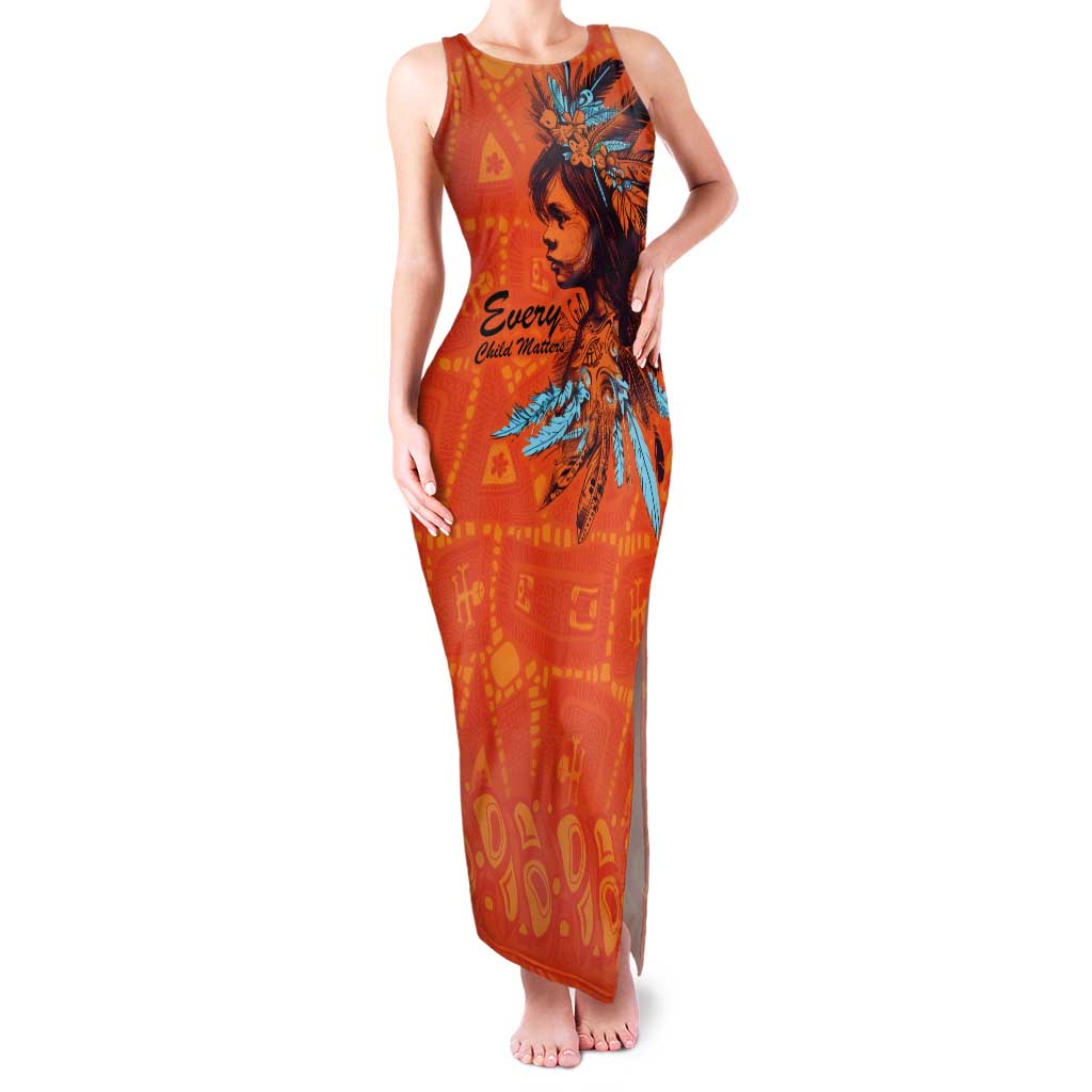 Awareness for Indigenous Orange Day Tank Maxi Dress Canadian Indigenous Art - Wonder Print Shop