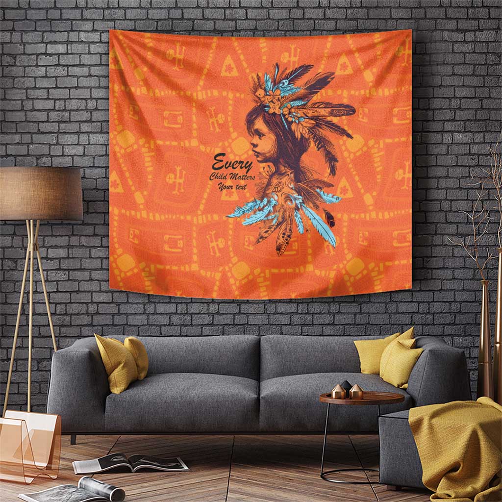 Awareness for Indigenous Orange Day Tapestry Canadian Indigenous Art - Wonder Print Shop