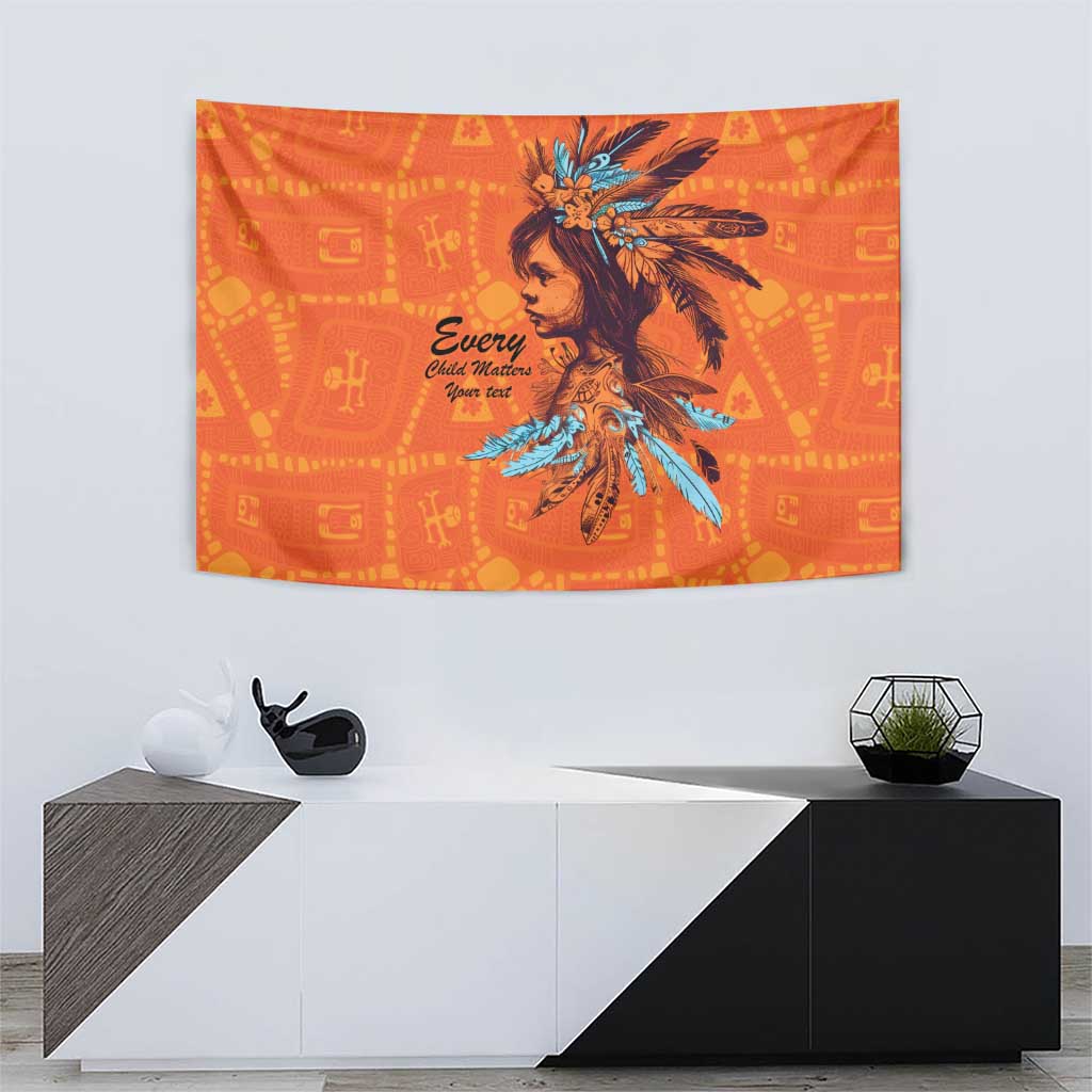 Awareness for Indigenous Orange Day Tapestry Canadian Indigenous Art - Wonder Print Shop
