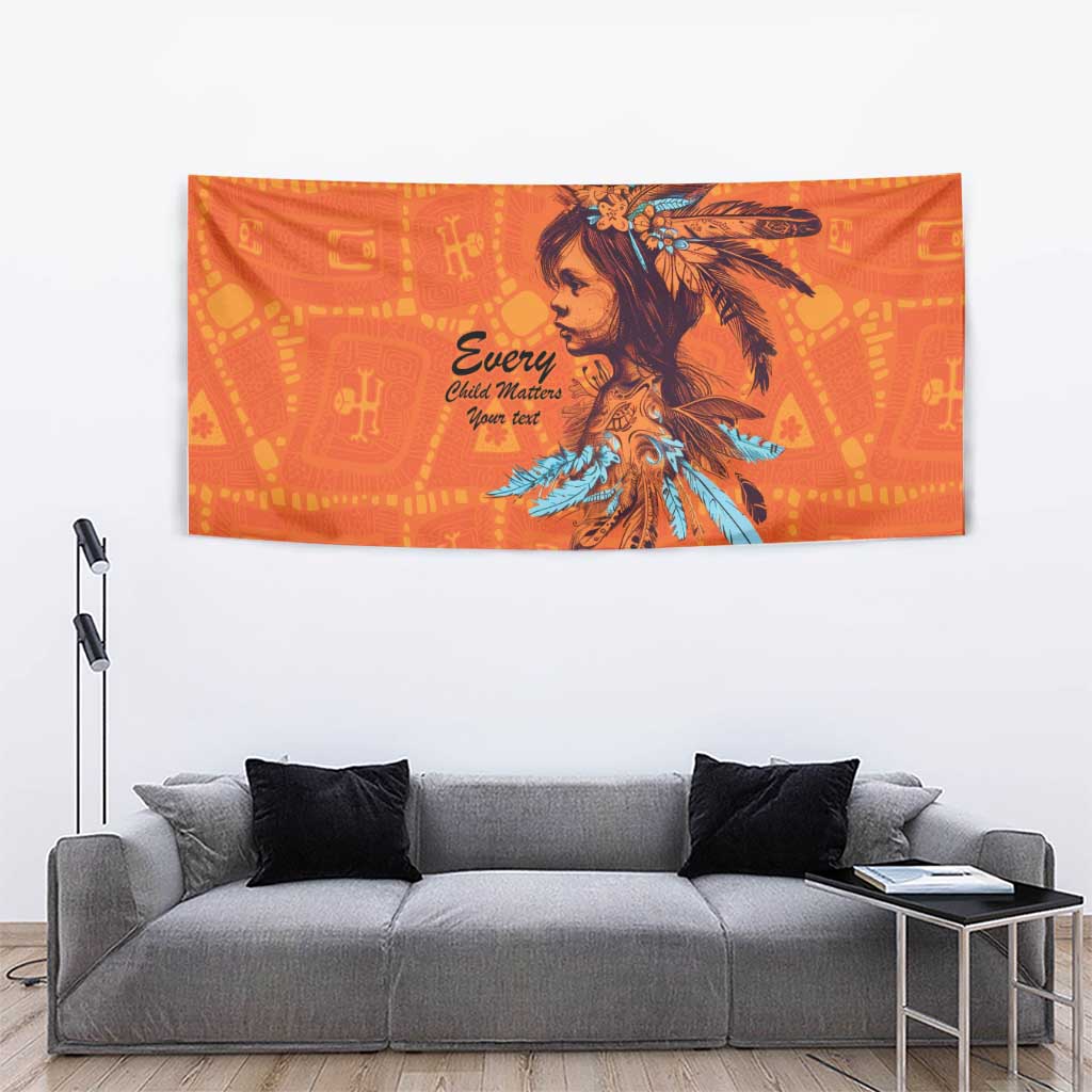 Awareness for Indigenous Orange Day Tapestry Canadian Indigenous Art - Wonder Print Shop