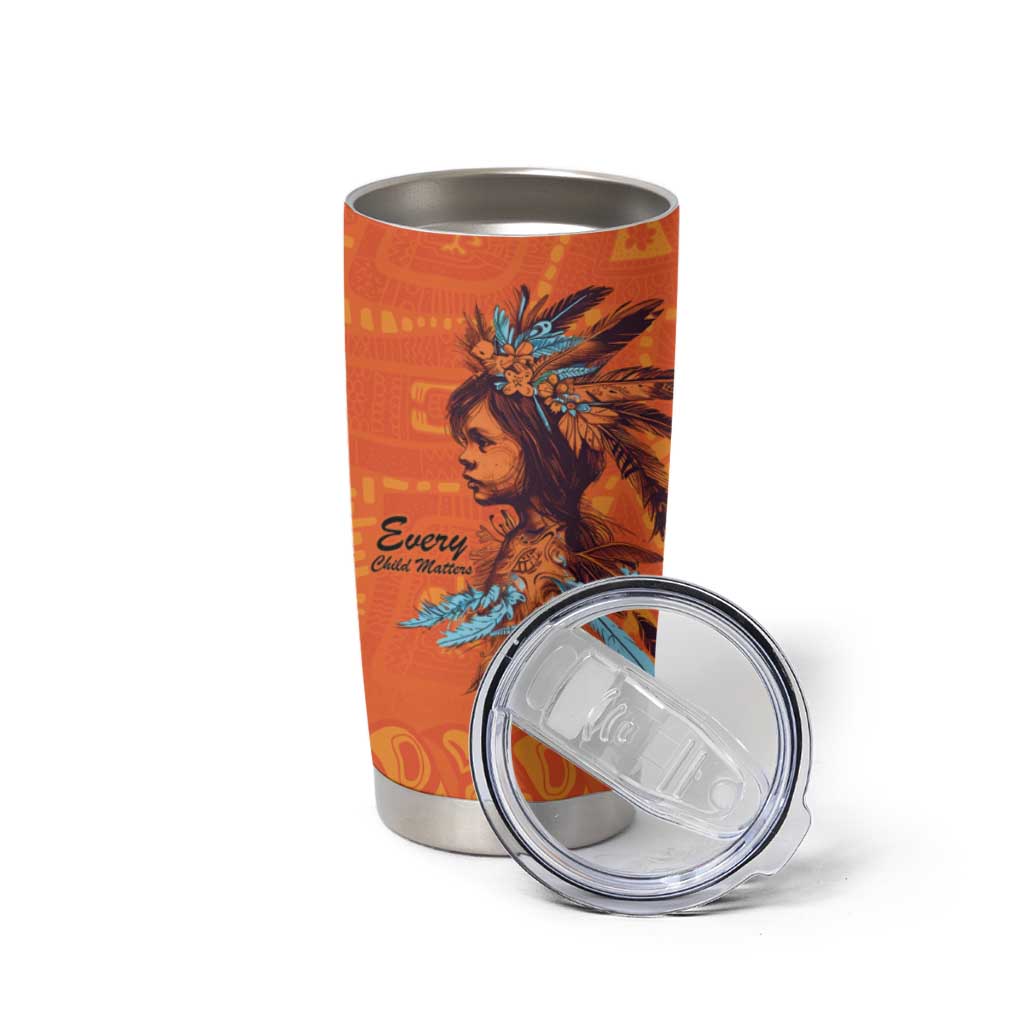 Awareness for Indigenous Orange Day Tumbler Cup Canadian Indigenous Art - Wonder Print Shop
