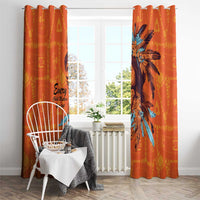 Awareness for Indigenous Orange Day Window Curtain Canadian Indigenous Art - Wonder Print Shop