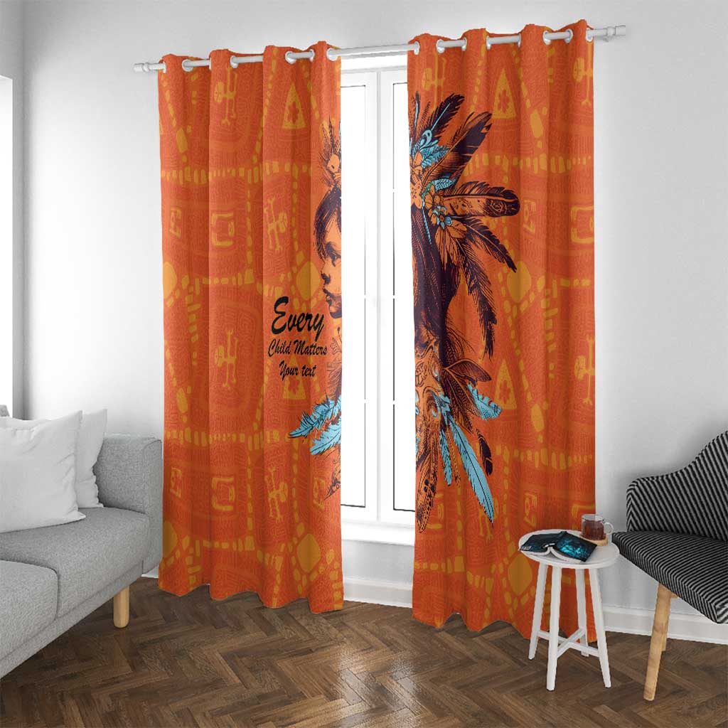 Awareness for Indigenous Orange Day Window Curtain Canadian Indigenous Art - Wonder Print Shop