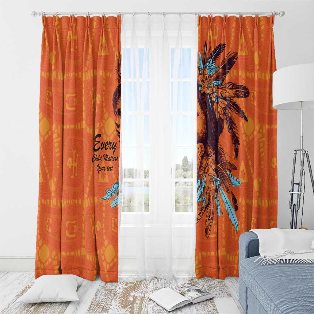 Awareness for Indigenous Orange Day Window Curtain Canadian Indigenous Art - Wonder Print Shop
