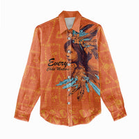 Awareness for Indigenous Orange Day Women Casual Shirt Canadian Indigenous Art - Wonder Print Shop