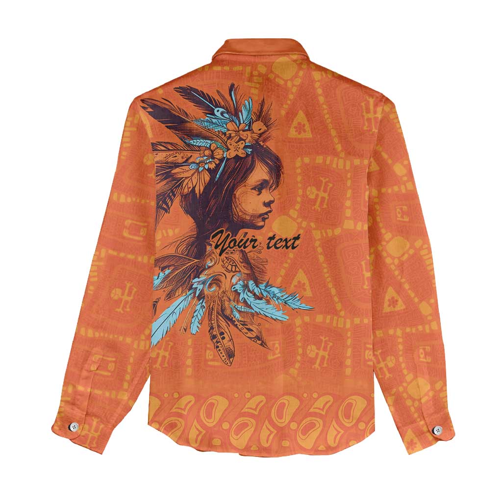 Awareness for Indigenous Orange Day Women Casual Shirt Canadian Indigenous Art - Wonder Print Shop