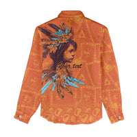 Awareness for Indigenous Orange Day Women Casual Shirt Canadian Indigenous Art - Wonder Print Shop