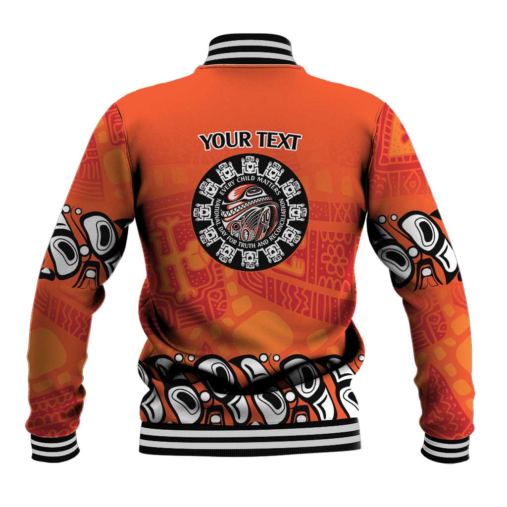 Awareness for Indigenous Orange Day Baseball Jacket Haida Spirit Animals - Wonder Print Shop