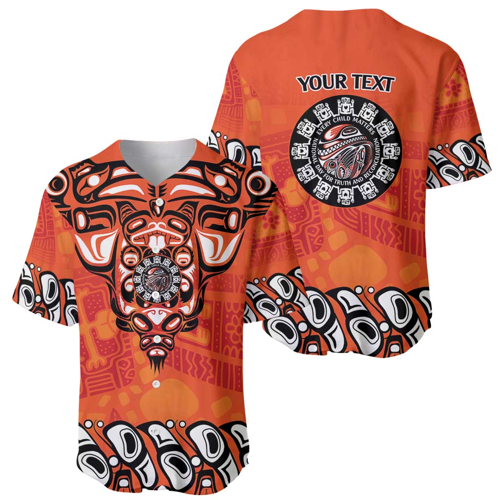 Awareness for Indigenous Orange Day Baseball Jersey Haida Spirit Animals - Wonder Print Shop
