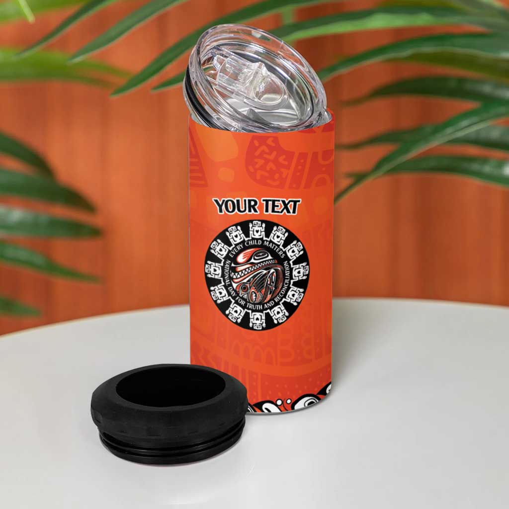 Awareness for Indigenous Orange Day 4 in 1 Can Cooler Tumbler Haida Spirit Animals - Wonder Print Shop