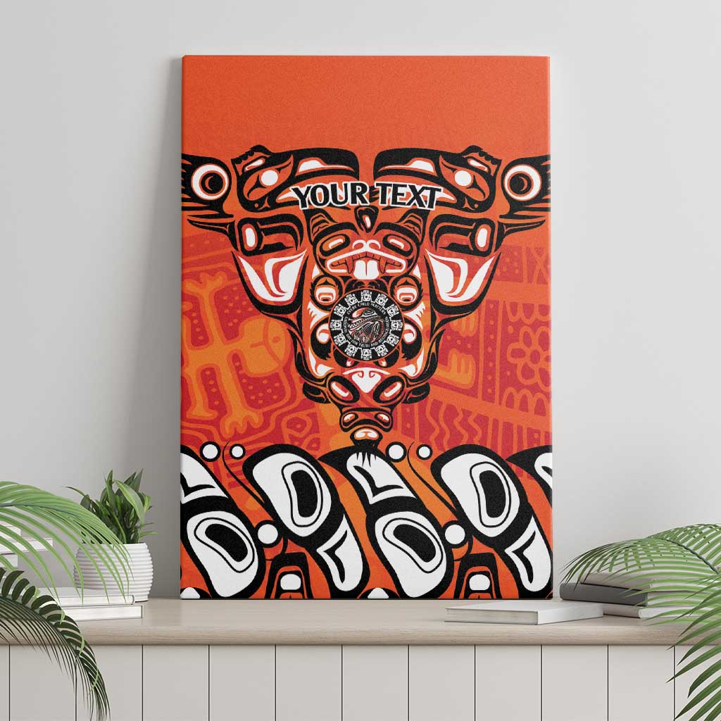 Awareness for Indigenous Orange Day Canvas Wall Art Haida Spirit Animals - Wonder Print Shop