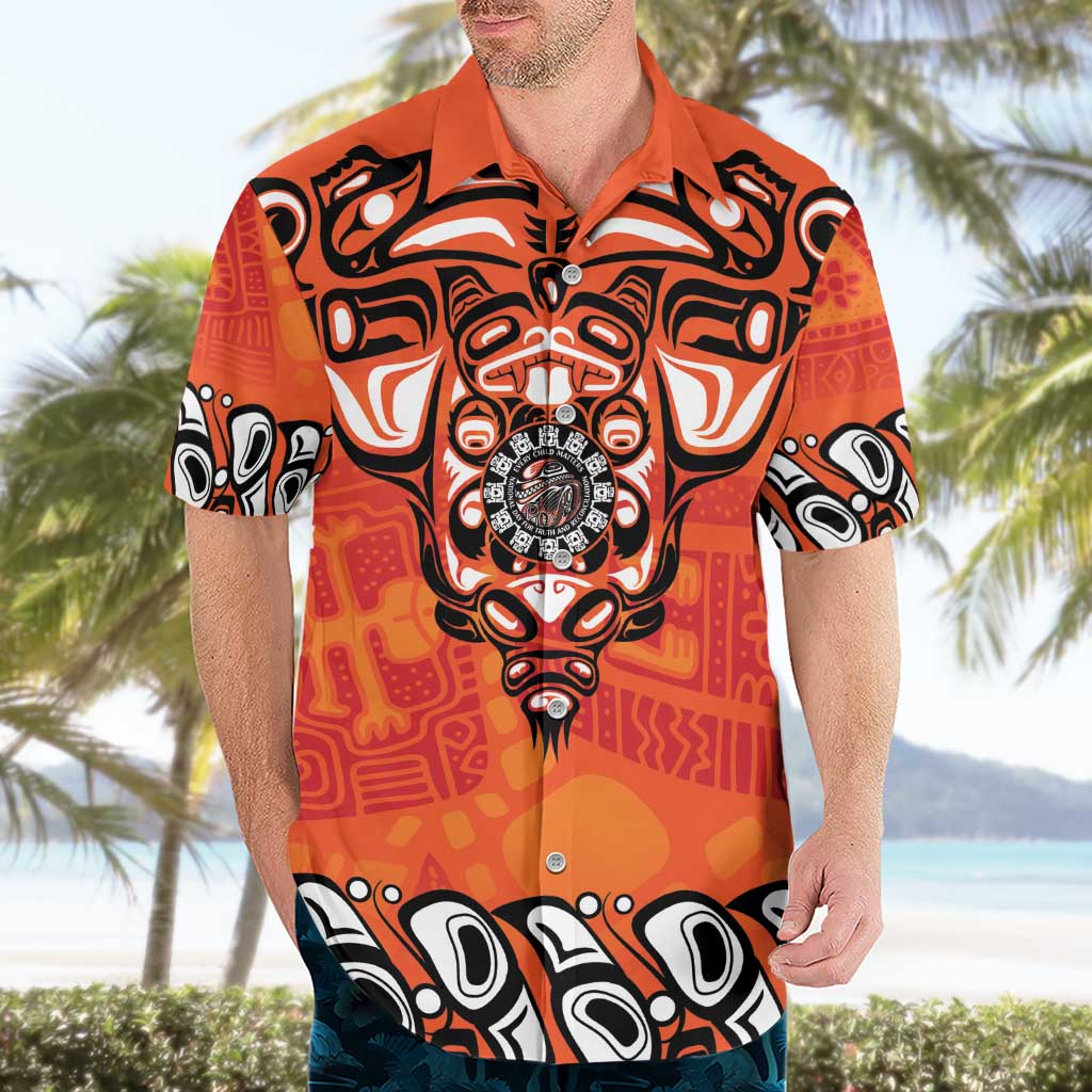 Awareness for Indigenous Orange Day Hawaiian Shirt Haida Spirit Animals - Wonder Print Shop