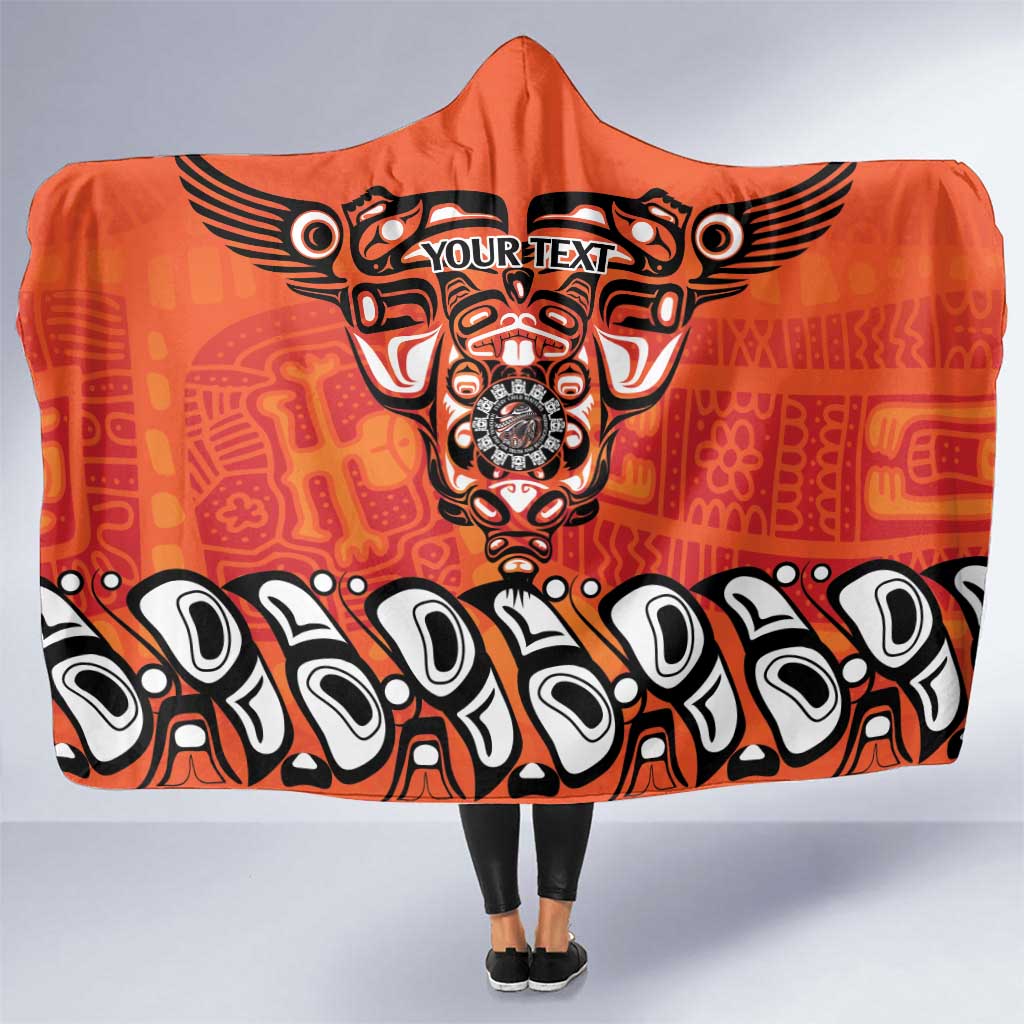 Awareness for Indigenous Orange Day Hooded Blanket Haida Spirit Animals - Wonder Print Shop